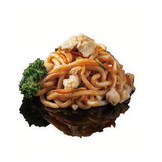 218. Yaki udon con pollo e verdure