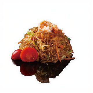 127. Yaki soia con gamberi e verdure