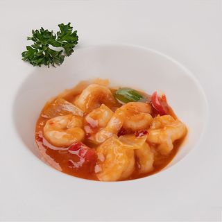 227. GAMBERI IN SALSA PICCANTE