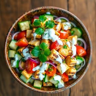Paneer tikka salad 