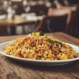 veg biriyani (verdure)