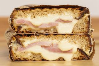 Sourdough ham and cheese