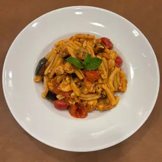Pasta pesce spada e melanzane