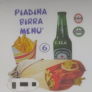 Piedina Birra Menu