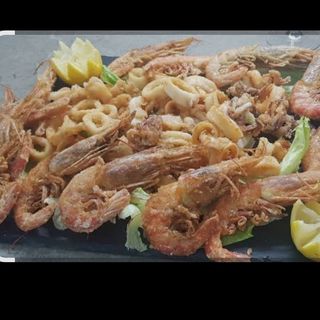 Fritto di calamari e gamberoni