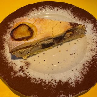 Torta ricotta, pera e cioccolato