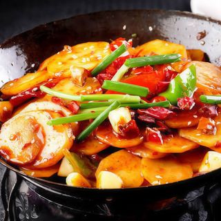 Patate saltati in scodella