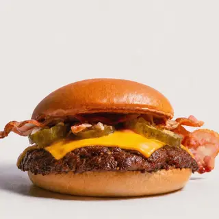 Single bacon smash burger