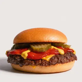 Single classic smash burger
