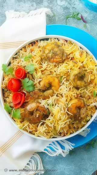 Jhinga biryani