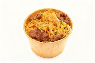 Spaghetti di riso carne