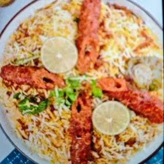 Seekh kabab biryani