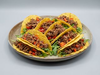 Tacos con carne trita
