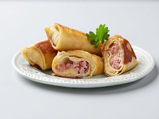 Crepes prosciutto cotto e mozzarella