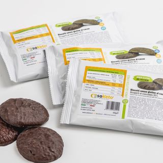 Biscotti ricoperti cioccolato gluten free 40 gr