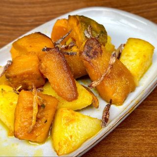 Zucca scalogno e patate