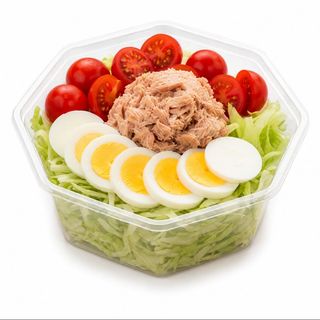 Insalata uova e tonno con iceberg e pomodorini 320 g