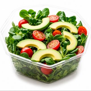 Insalata estiva con songino, avocado e pomodorini 150 g
