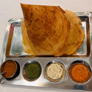 Paneer baby corn cheese dosa