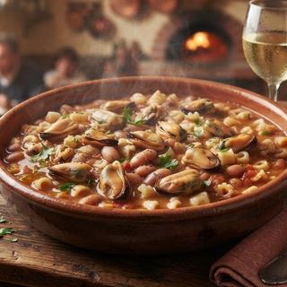 Pasta mista fagioli e cozze