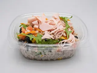 Insalata di farro con fesa di tacchino