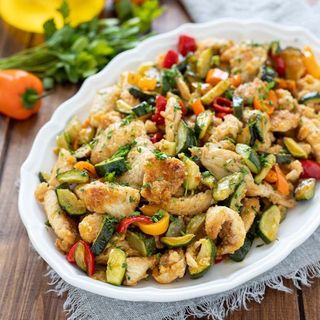 Tagliatina di pollo e verdure