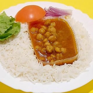 Ceci al curry con riso