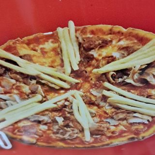 Kebab pizza
