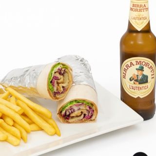 Menü piadina kebap con birra 33cl