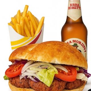 Panino falafel con birra 66cl