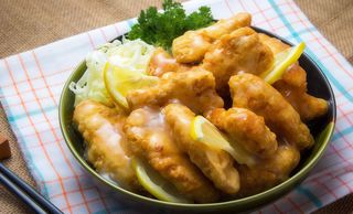 35 Pollo fritto in salsa di limone