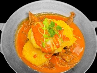 Tteok coreani con manzo in salsa dolce piccante