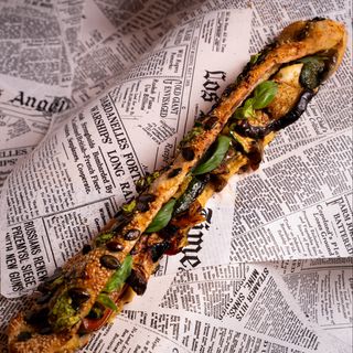 Hummus e verdure grigliate 