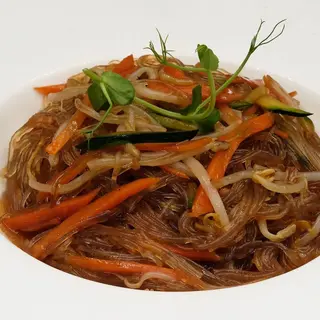 SPAGHETTI DI SOIA CON POLLO