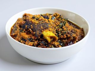 egusi soup poundo yam
