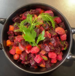 Insalata con barbabietola