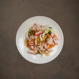 Gnocchi di riso con frutti di mare