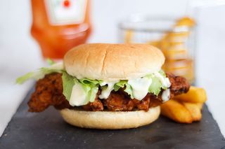 Chicken fillet burger