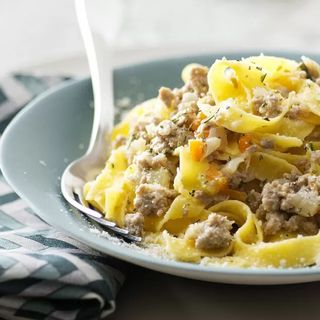 Pasta al ragù in bianco