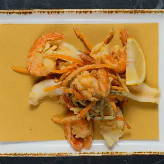 Frittura calamari e gamberi