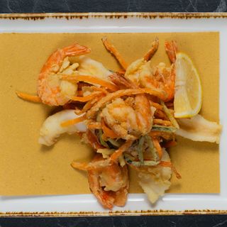 Frittura calamari e gamberi
