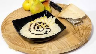 Risotto ai 4 formaggi e pere