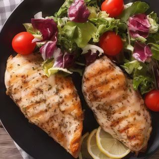 Petto di pollo alla piastra con contorno a scelta