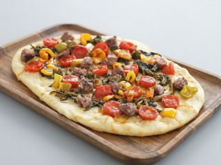 Peperoni e salsiccia teglia intera 12 pezzi