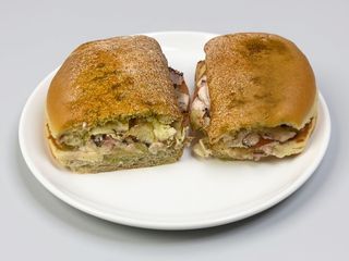 Ciabattina semi integrale al polpo