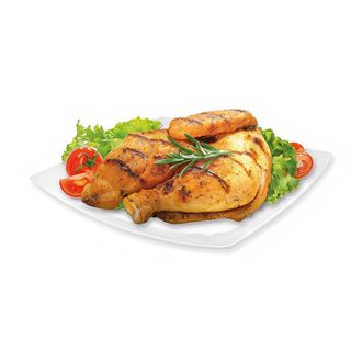 Mezzo pollo affumicato
