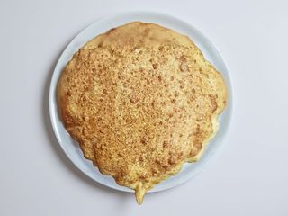 Pizza fritta con scarola provola