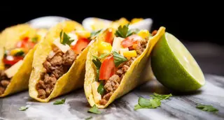 Tacos con carne macinata di manzo