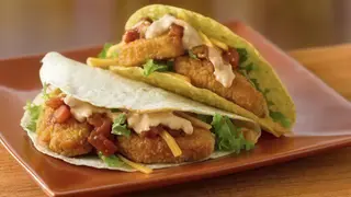 Tacos con nuggets
