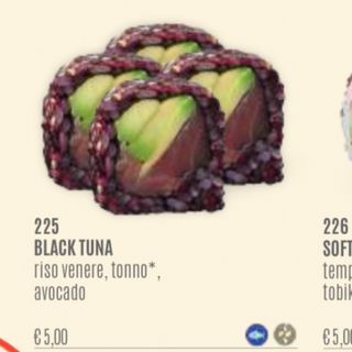 Uramaki black tuna 4pz